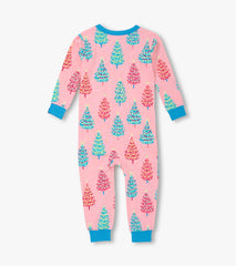 Hatley Baby Girls Pink Bottle Brush Trees Glow in the Dark Cotton Sleeper