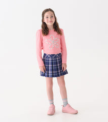 Hatley Girls Embroidered Flowers Puff Sleeve Graphic Tee