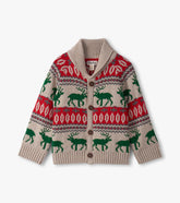 Hatley Baby & Toddler Boys Winter Elk Shawl Collar Cardigan