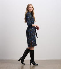 Hatley Emma Midi Shirt Dress - Dark Floral