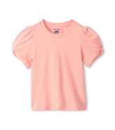 Hatley Girls Apricot Blush Twisted Sleeve T-Shirt