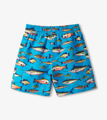 Hatley Boys Lots Of Fish Swim Trunks