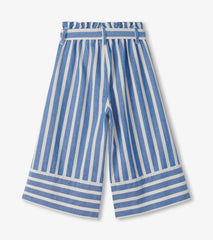 Hatley Girls Powder Stripes Cropped Paperbag Pants