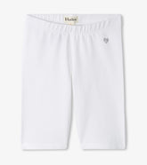 Hatley Girls White Bike Shorts