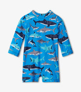 Hatley Baby Boys Shark School One-Piece Rashguard