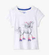 Hatley Girls Roller Skates Graphic Tee