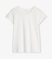 Hatley Braided Neck Tee - White