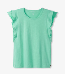 Hatley Layered Sleeve Tank - Turquoise