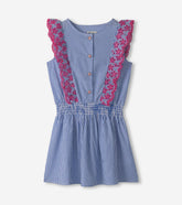 Hatley Girls Pinstripe Ruffle Dress
