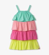 Hatley Girls Bright Rainbow Tiered Dress