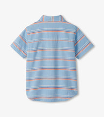 Hatley Boys Striped Blue Button Down Shirt
