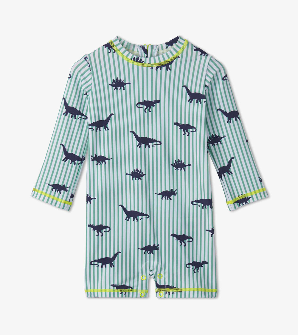 Hatley Baby Boys Dino Stripes One-Piece Rashguard