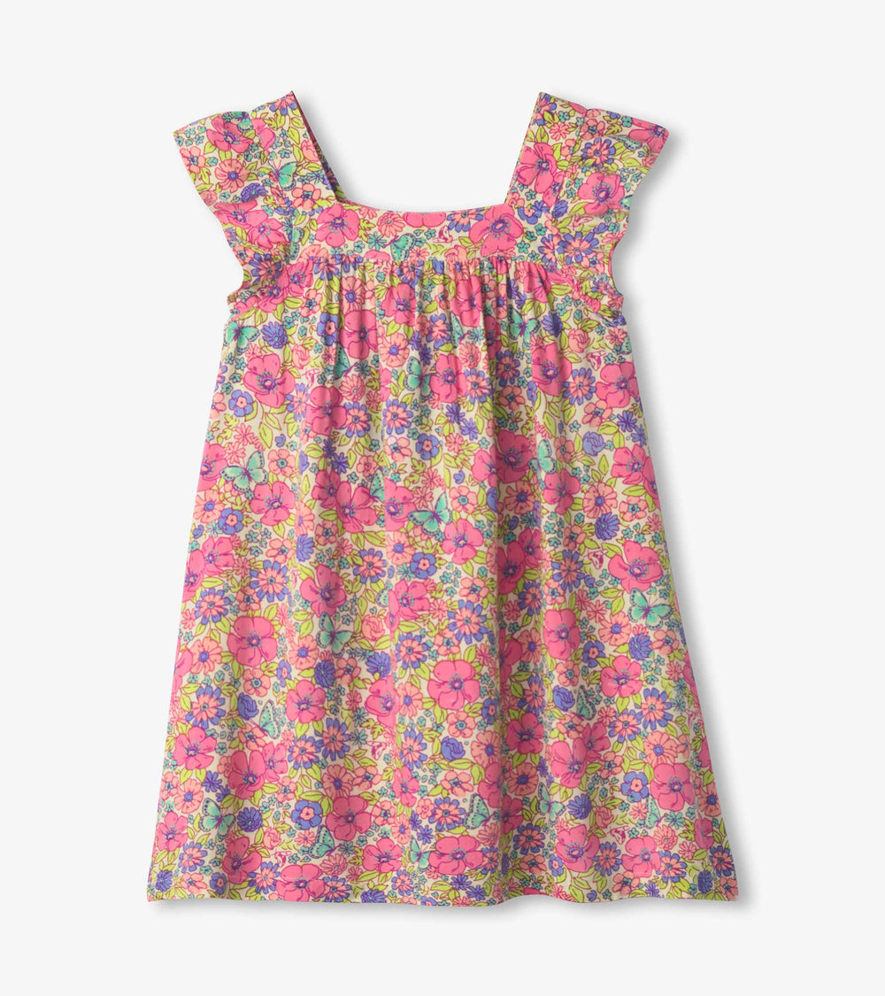 Hatley Girls Groovy Flowers Flutter Puff Dress