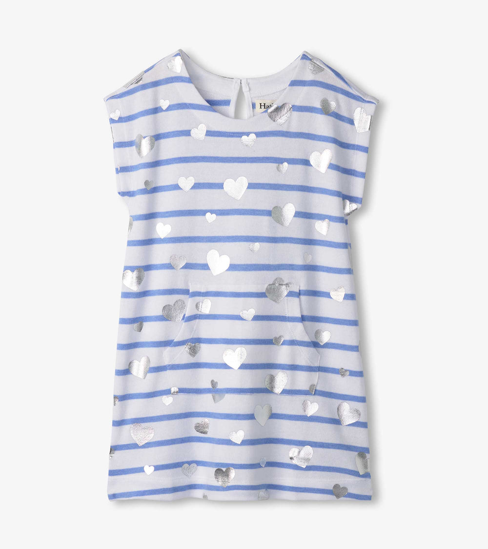 Hatley Girls Heart Stripes Slouchy Dress