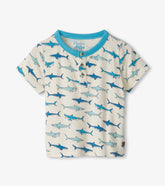 Hatley Baby & Toddler Boys Hungry Sharks Bamboo Henley