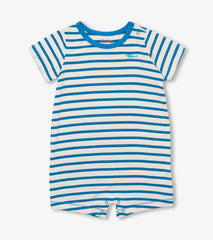 Hatley Baby & Toddler Boys Shark Stripes Bamboo Romper