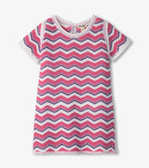 Hatley Girls Rose Chevron T-Shirt Dress