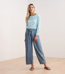 Hatley 3/4 Sleeve Knit Breton - Painted Flowers