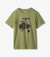 Hatley Boys Fishing Reel Graphic Tee