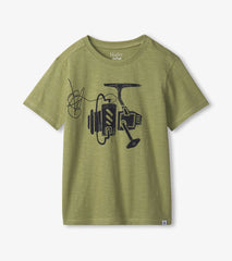 Hatley Boys Fishing Reel Graphic Tee