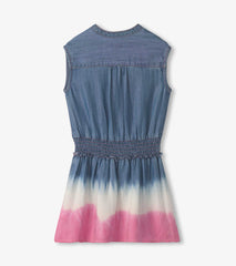 Hatley Girls Sapphire Stripes Smocked Waist Dress