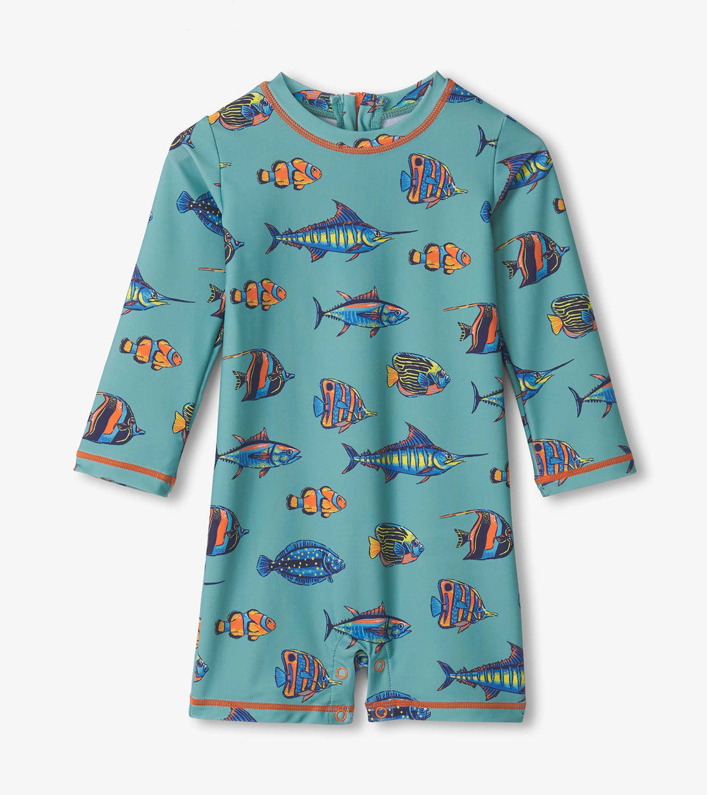 Hatley Baby Boys Tropical Fish One-Piece Rashguard