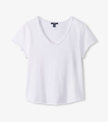 Hatley Sadie V-Neck Tee - White