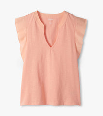 Hatley Mix Media Tank - Apricot Blush
