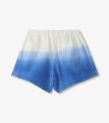 Hatley Girls Cobalt Dip Dye Woven Easy Shorts