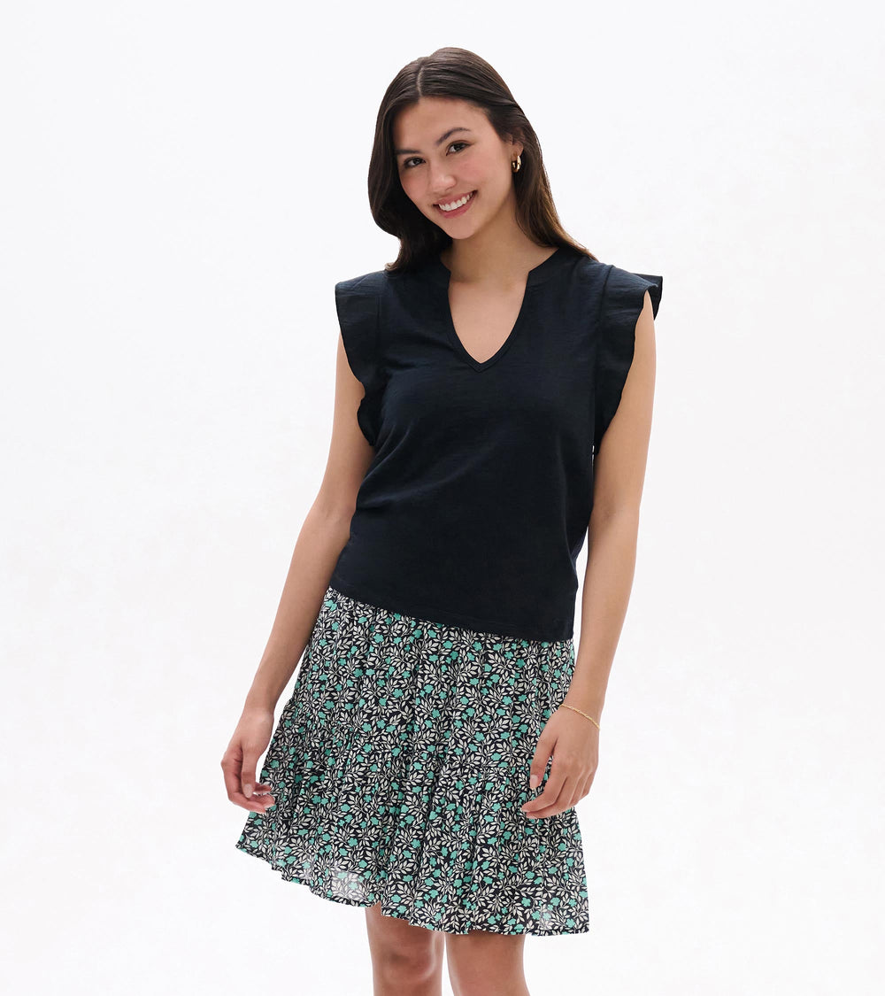 Hatley Mix Media Tank - Caviar