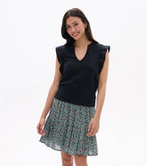 Hatley Mix Media Tank - Caviar