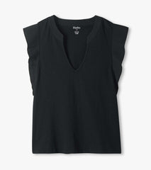 Hatley Mix Media Tank - Caviar
