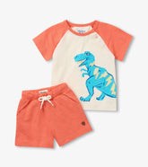 Hatley Baby & Toddler Boys Glow in the Dark Stegosaurus T-Shirt & Shorts Set