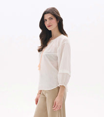 Hatley Naomi Blouse - Blush Swiss Dot