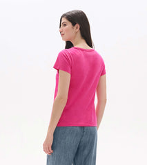 Hatley Essential Crew Neck Tee - Carmine Rose