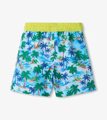 Hatley Boys Tropical Palm Swim Trunks