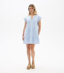Hatley Emerson Dress - Neon Dots on Stripes