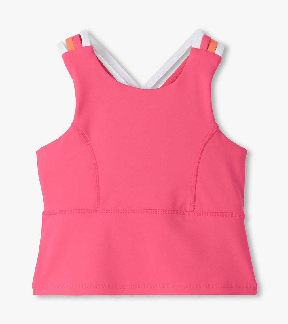 Hatley Girls Fandango Pink Strappy Active Tank