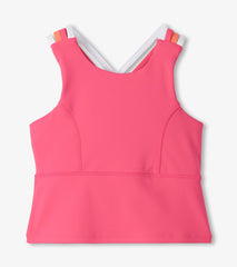 Hatley Girls Fandango Pink Strappy Active Tank