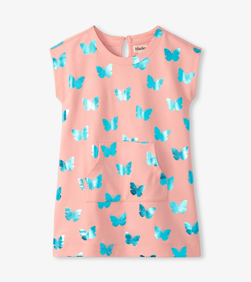Hatley Girls Glitter Butterfly Slouchy Dress