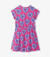 Hatley Girls Heart Burst Short Sleeve Dress