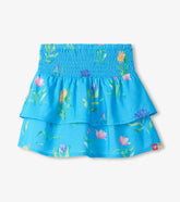 Hatley Girls Hyper Real Floral Smocked Waist Skirt