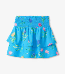 Hatley Girls Hyper Real Floral Smocked Waist Skirt