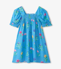 Hatley Girls Hyper Real Floral Smocked Dress