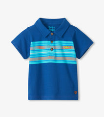 Hatley Baby & Toddler Boys Limoges Stripes Peached Jersey Polo T-Shirt