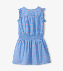 Hatley Girls Little Pink Dolphins Woven Play Dress