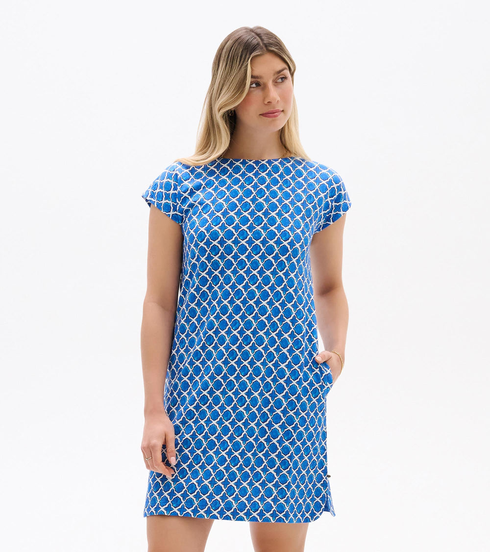 Hatley Capri Dress - French Blue Medallion
