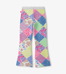 Hatley Girls Mix-Up Patch Work Stretch Bell Bottoms