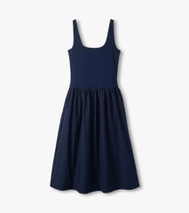 Hatley Mix Media Midi Dress - Patriot Blue