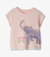 Hatley Baby & Toddler Girls Elephant T-Shirt & Short Set